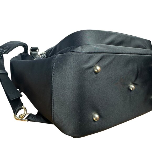 Lo and Sons The Rowledge Backpack Large Travel Laptop Black Gold Camel Lo&Sons